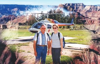 Gary & Steffi at Heliport